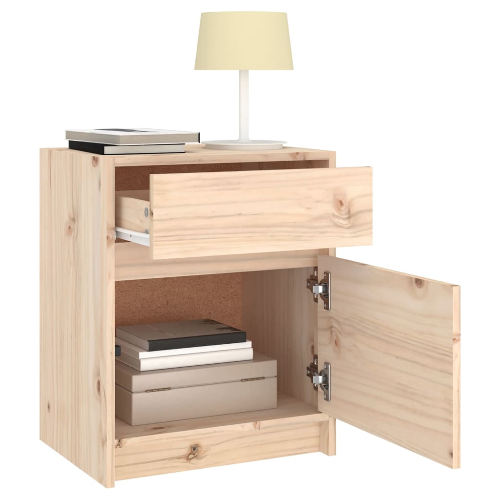 Nattbord 2 stk 40x31x50 cm heltre furu