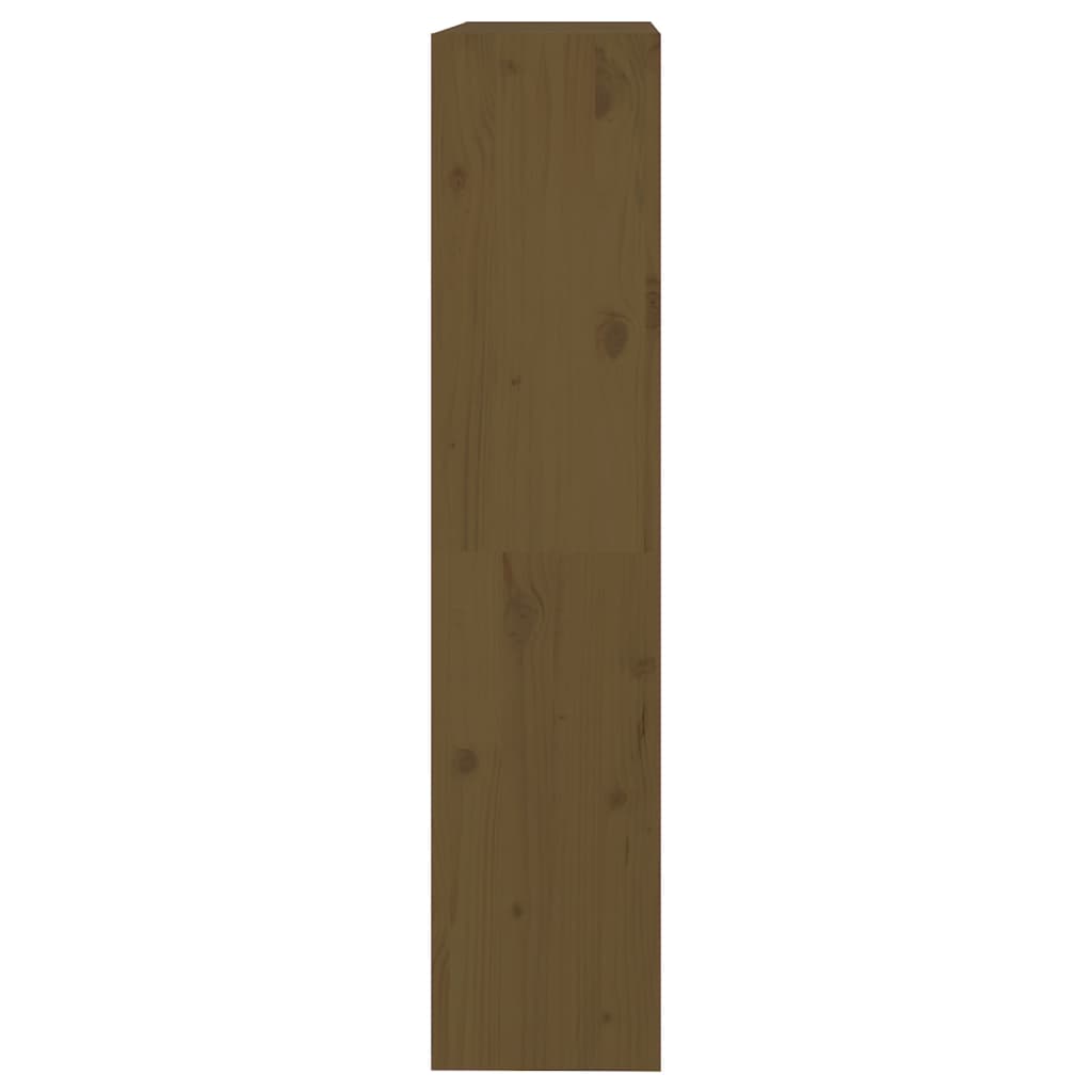 Bokhylle/romdeler honningbrun 80x30x135,5 cm heltre furu