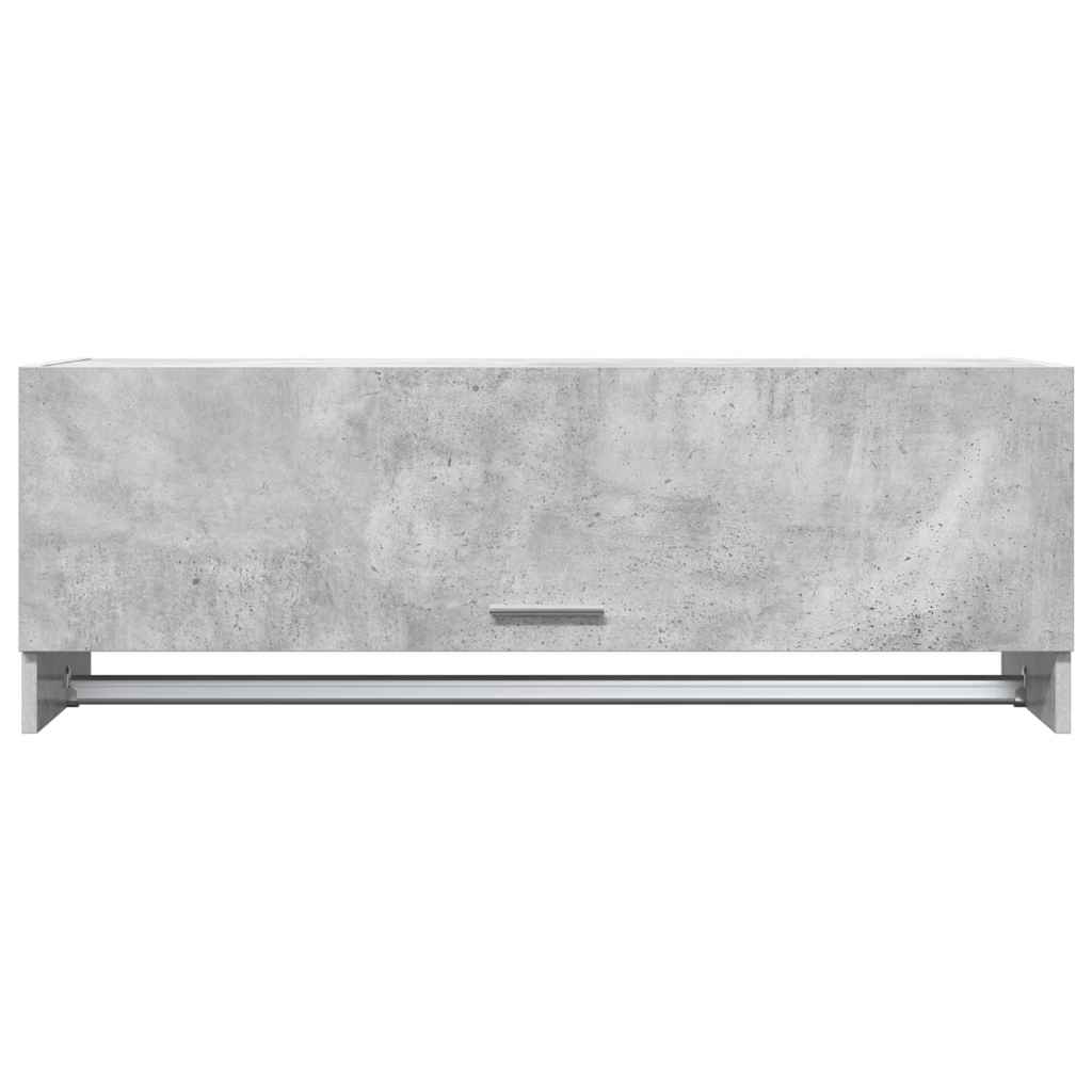 Garderobe betonggrå 100x32,5x35 cm konstruert tre
