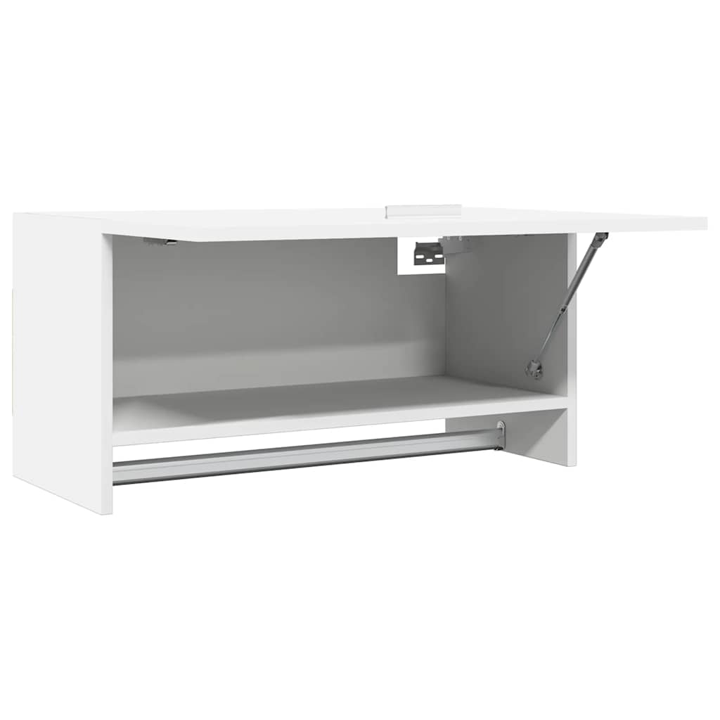 Garderobe hvit 70x32,5x35 cm konstruert tre