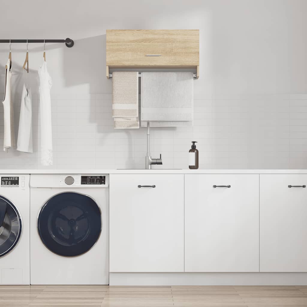 Garderobe sonoma eik 70x32,5x35 cm konstruert tre