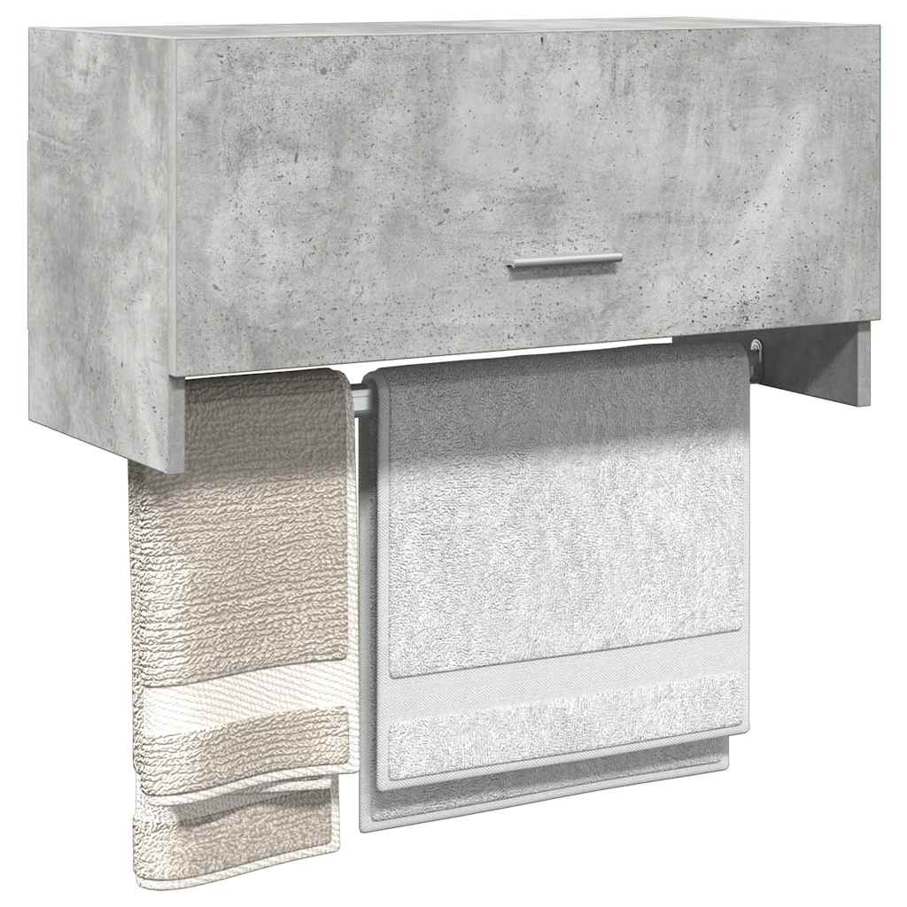 Garderobe betonggrå 70x32,5x35 cm konstruert tre