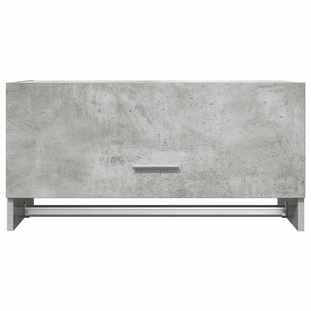 Garderobe betonggrå 70x32,5x35 cm konstruert tre