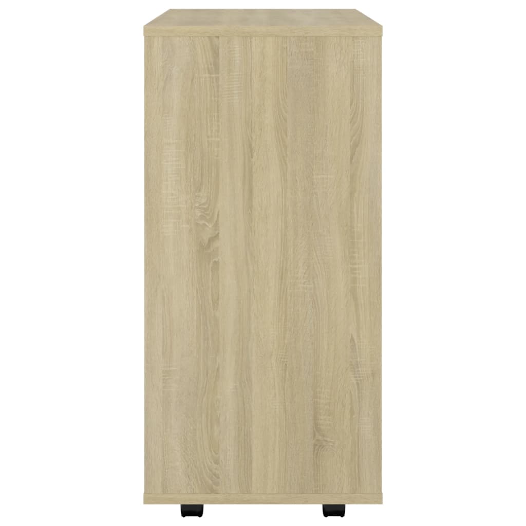 Rulleskap sonoma eik 60x35x75 cm konstruert tre