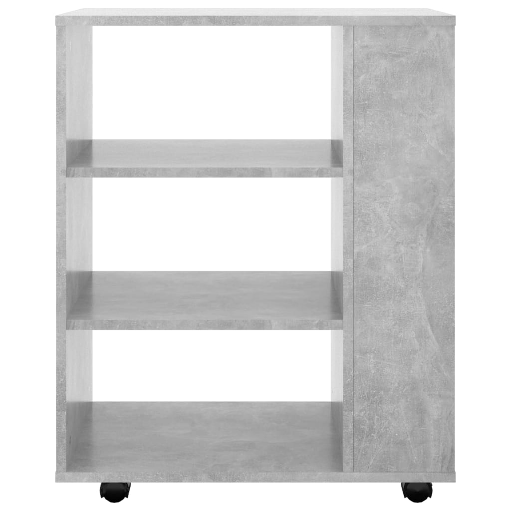 Rulleskap betonggrå 60x35x75 cm konstruert tre