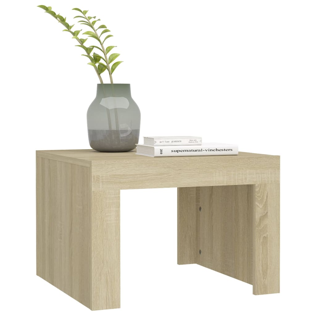 Salongbord sonoma eik 50x50x35 cm konstruert tre