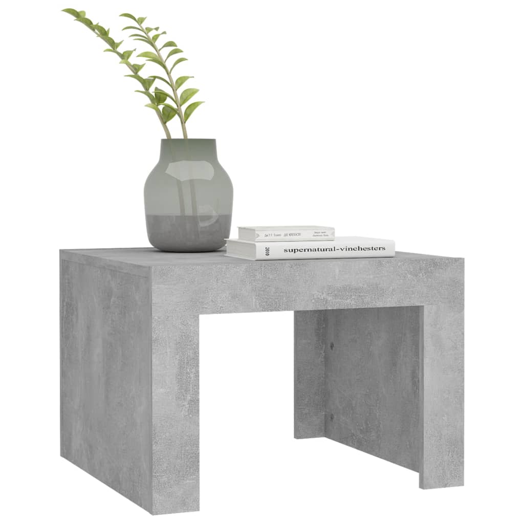 Salongbord betonggrå 50x50x35 cm konstruert tre