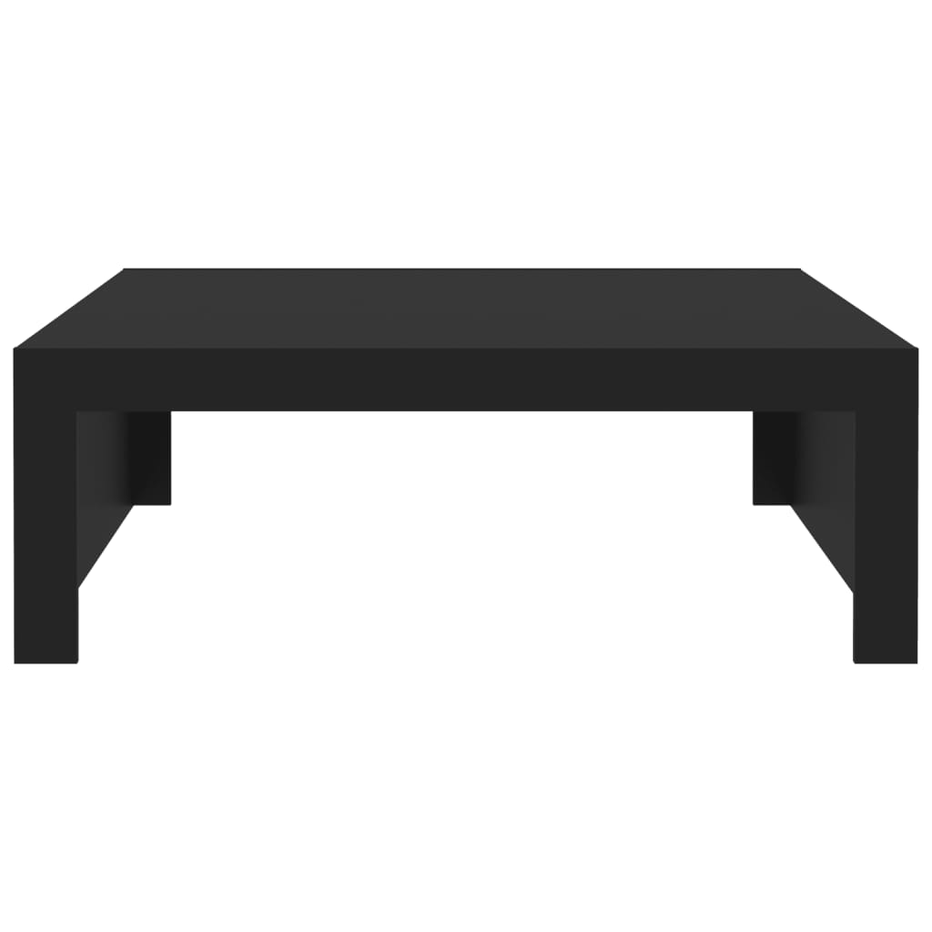 Salongbord svart 100x100x35 cm konstruert tre