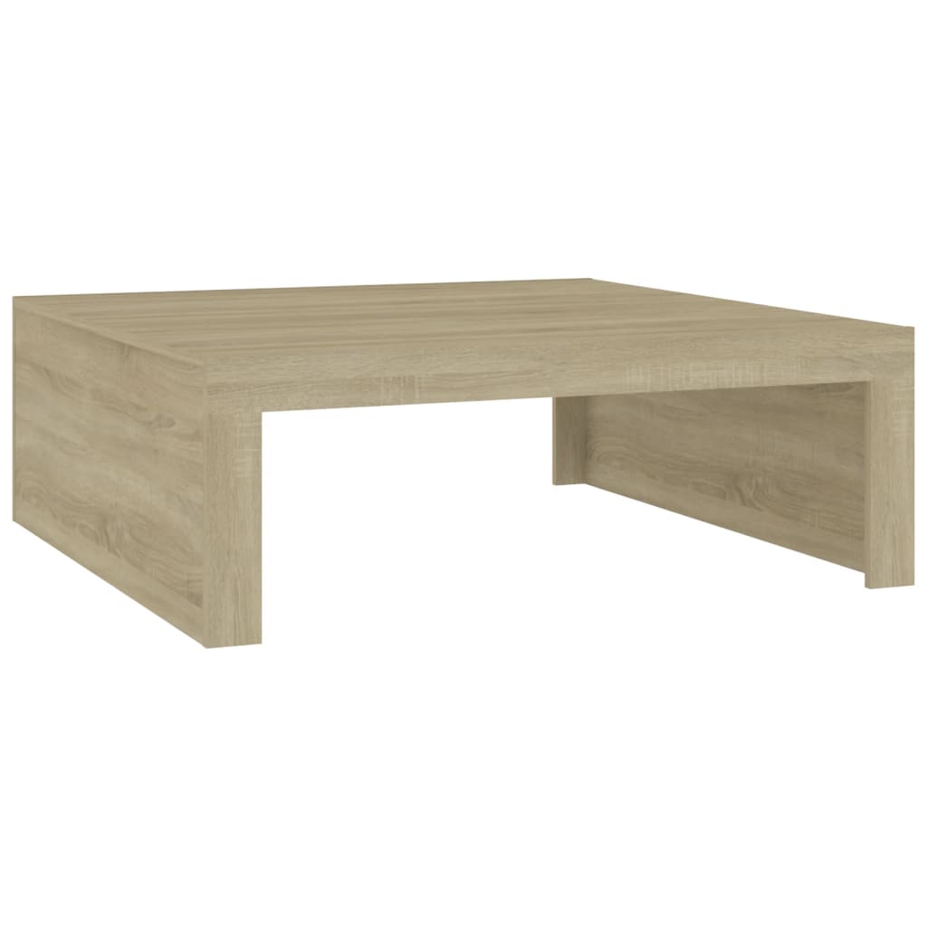 Salongbord sonoma eik 100x100x35 cm konstruert tre