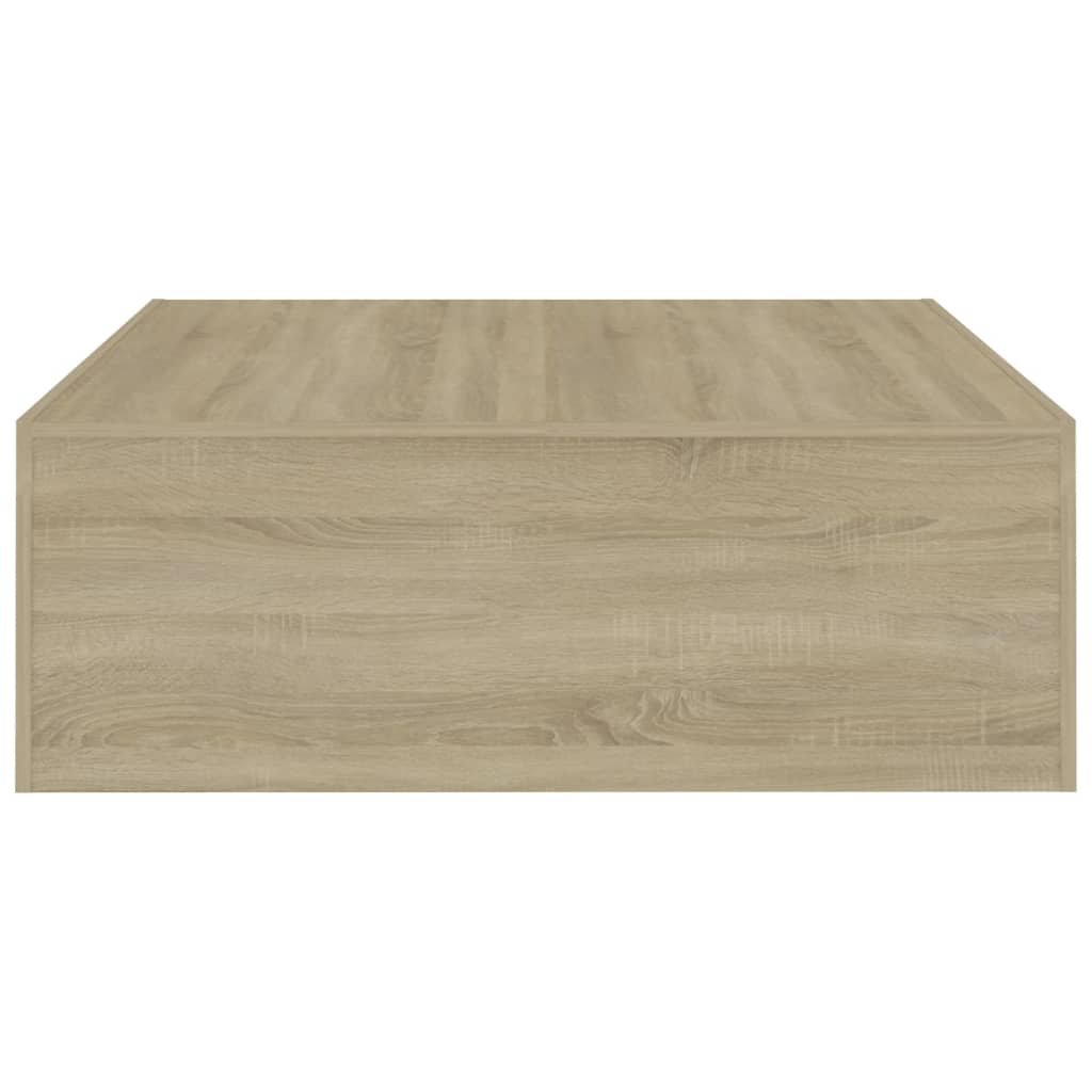 Salongbord sonoma eik 100x100x35 cm konstruert tre