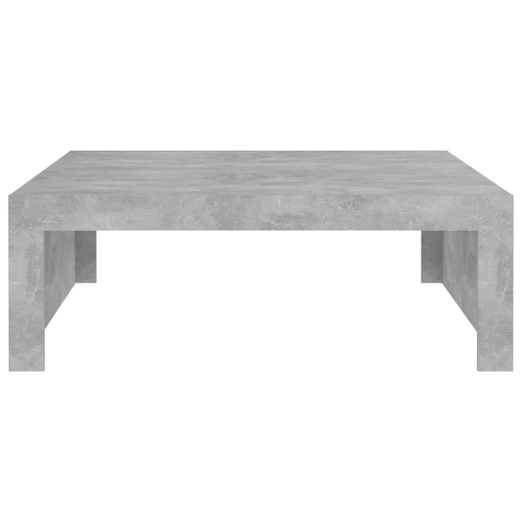 Salongbord betonggrå 100x100x35 cm konstruert tre