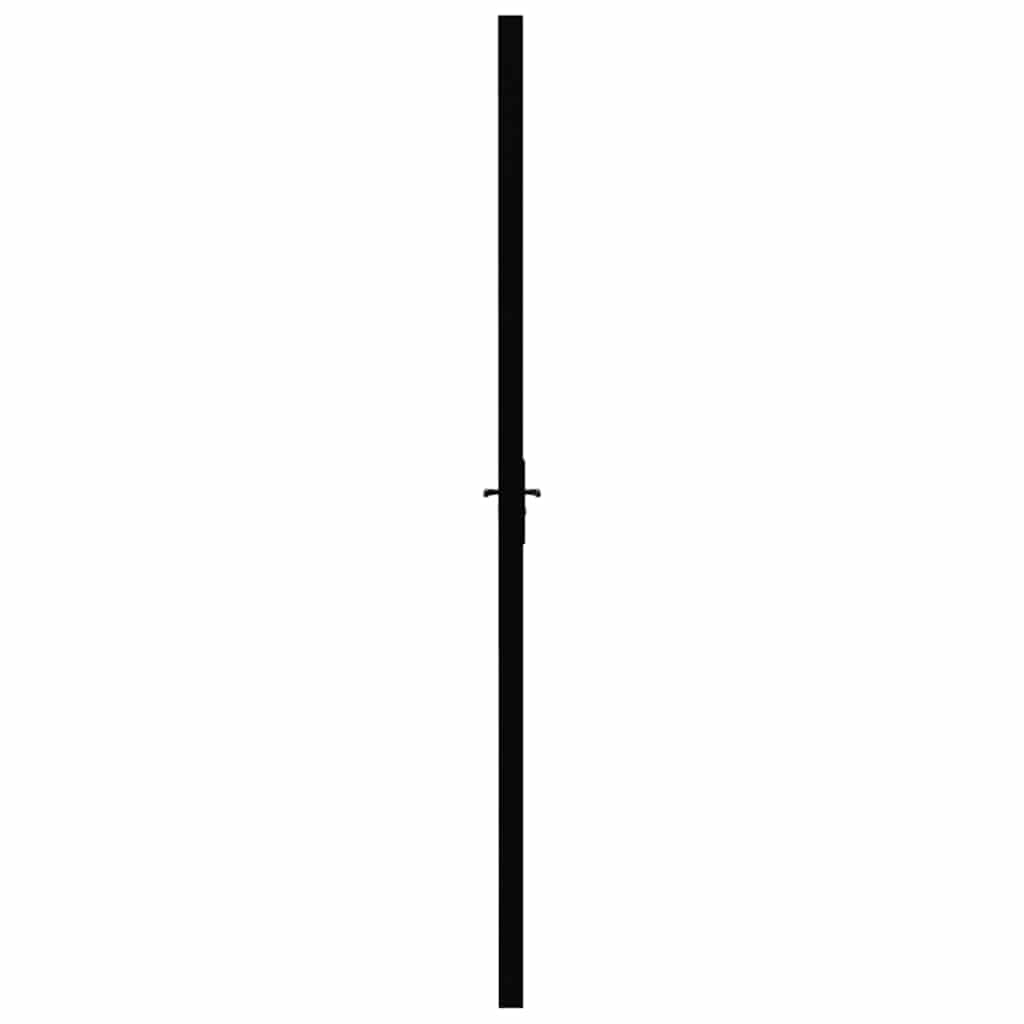Innerdør ESG-glass og aluminium 102,5x201,5 cm svart