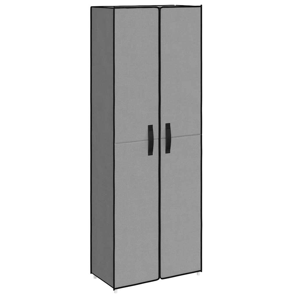 Skoskap grå 60x30x166 cm stoff