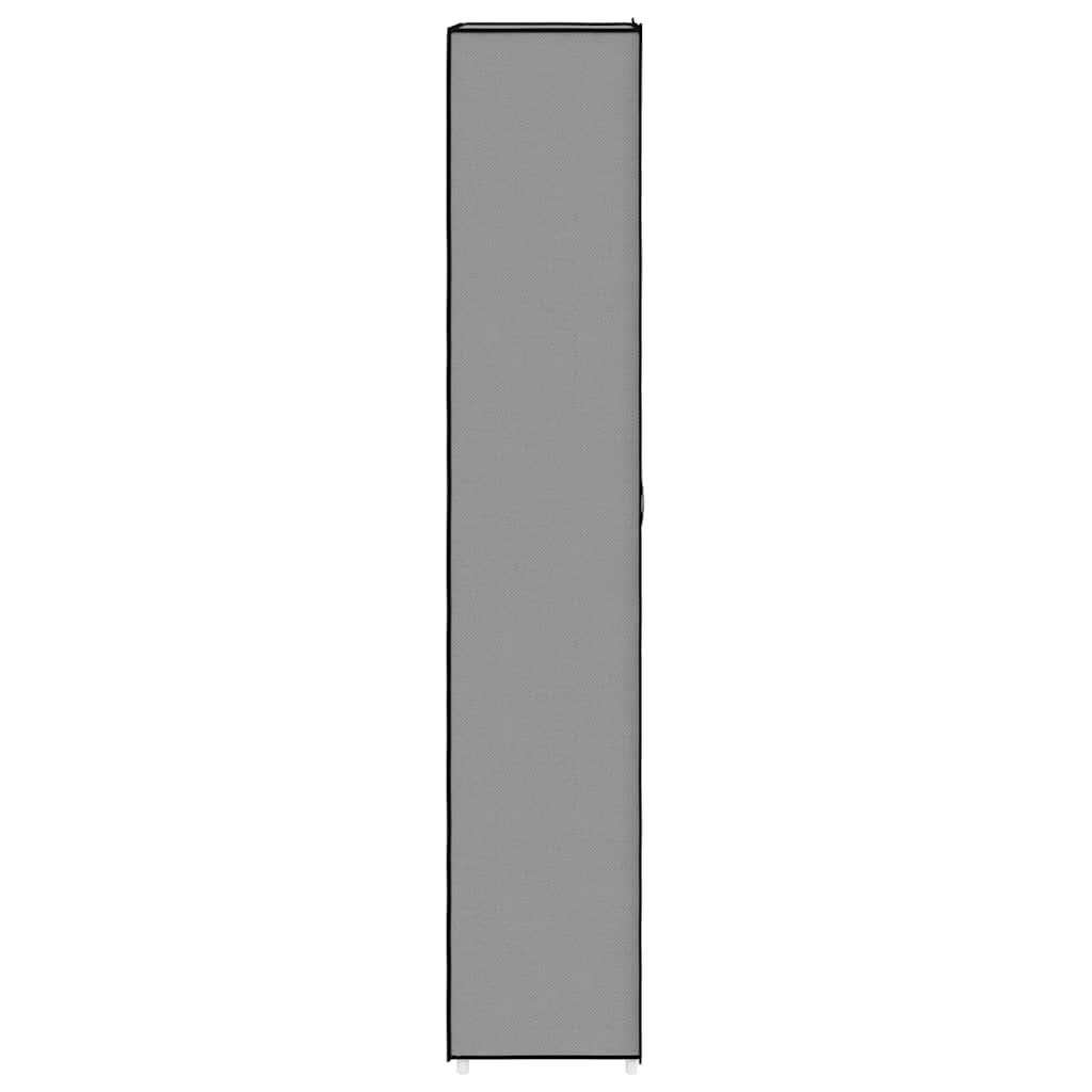 Skoskap grå 60x30x166 cm stoff