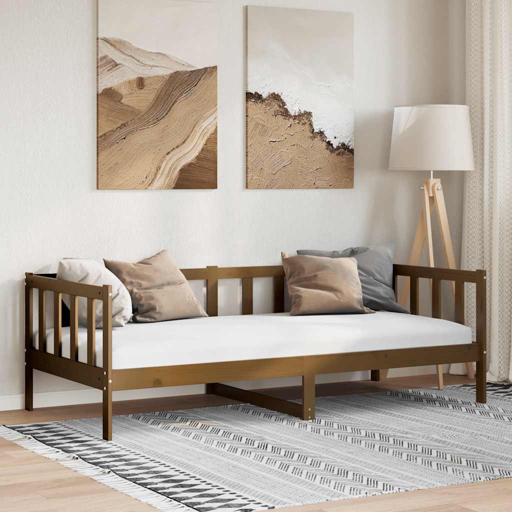 Dagseng honningbrun heltre furu 90x200 cm