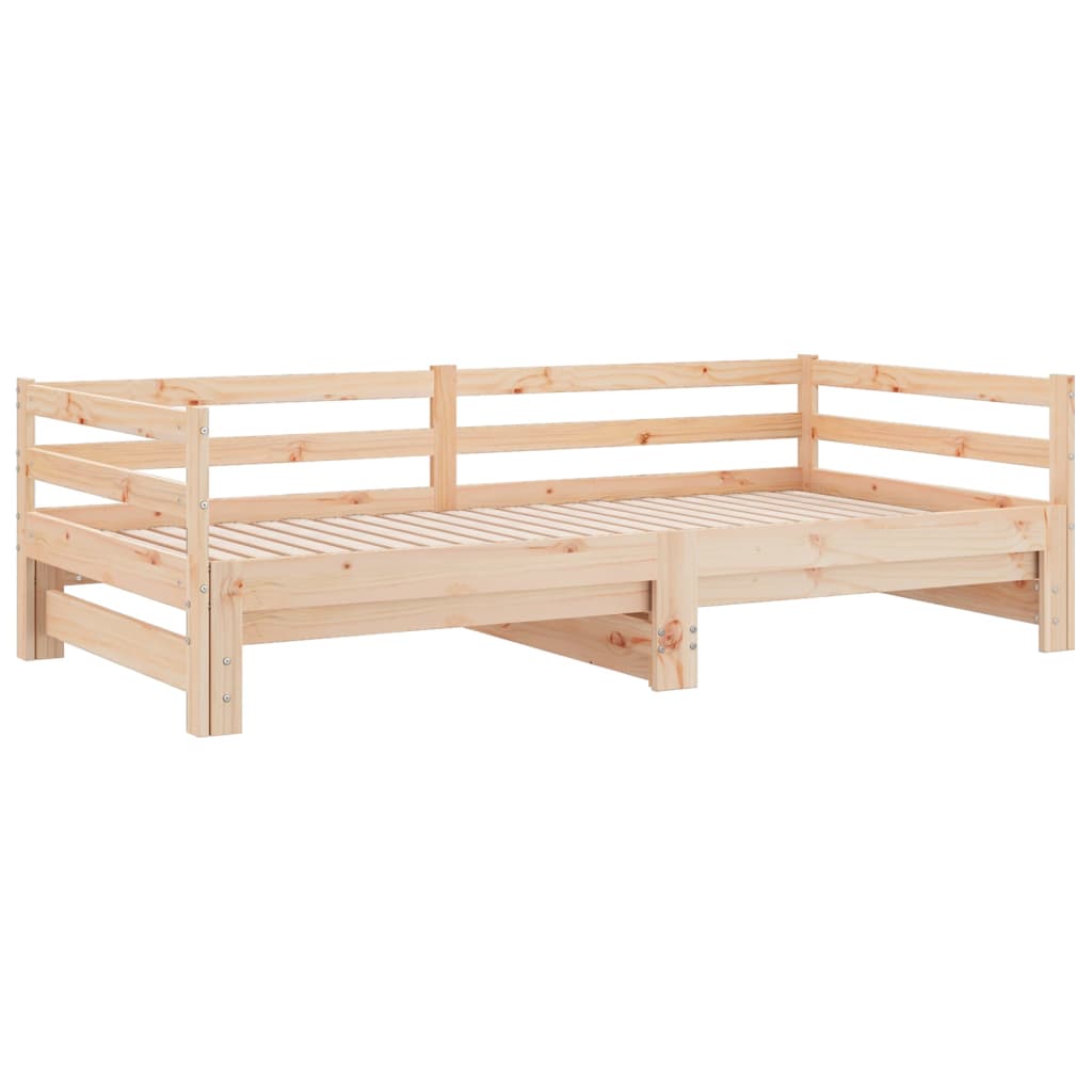Uttrekkbar dagseng heltre furu 2x(90x200) cm