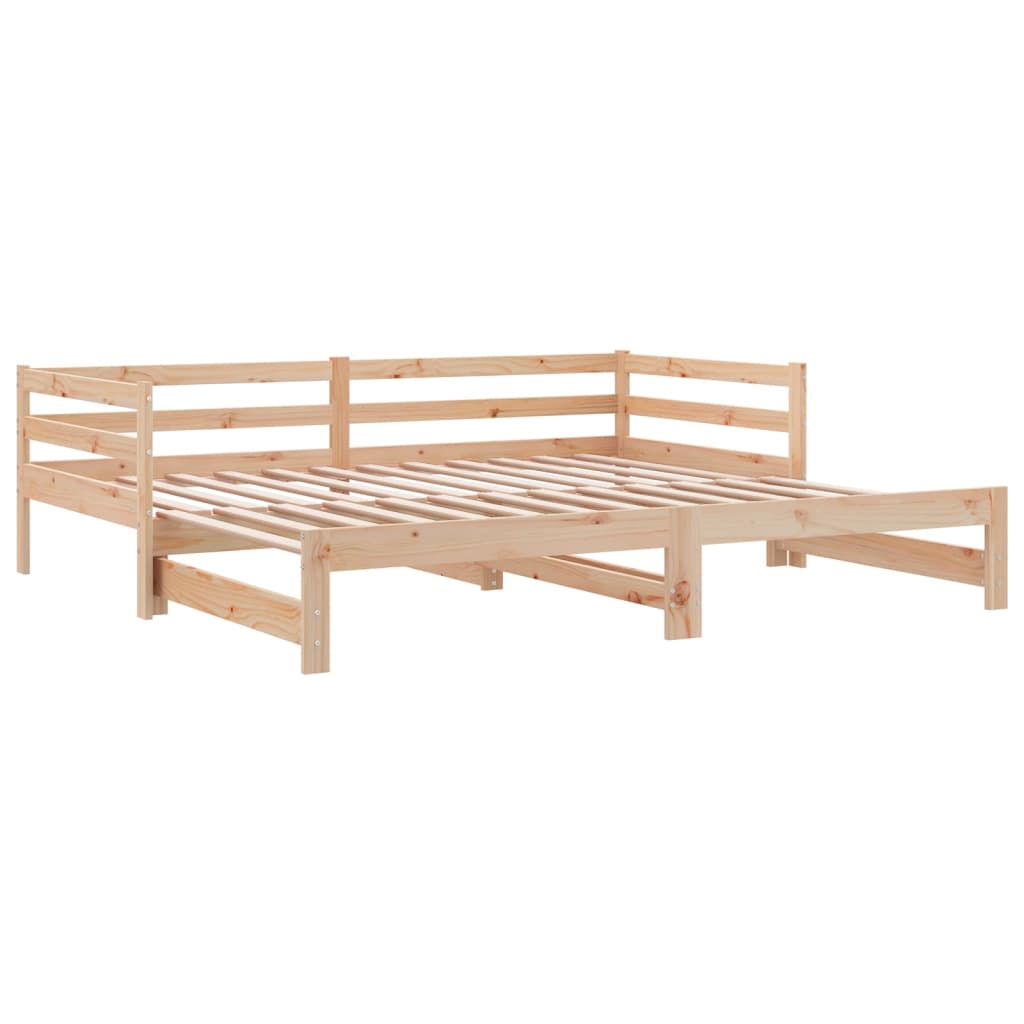 Uttrekkbar dagseng heltre furu 2x(90x200) cm