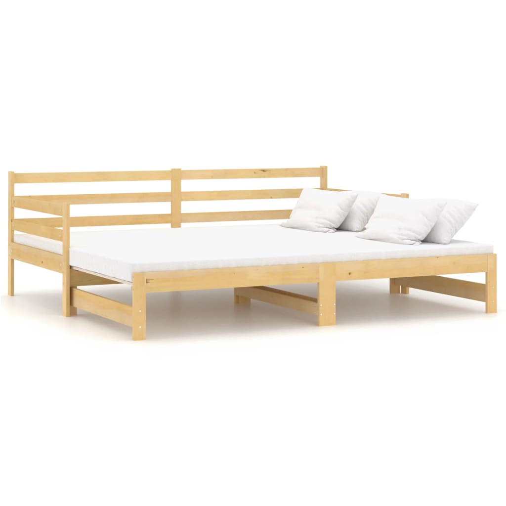 Uttrekkbar dagseng heltre furu 2x(90x200) cm