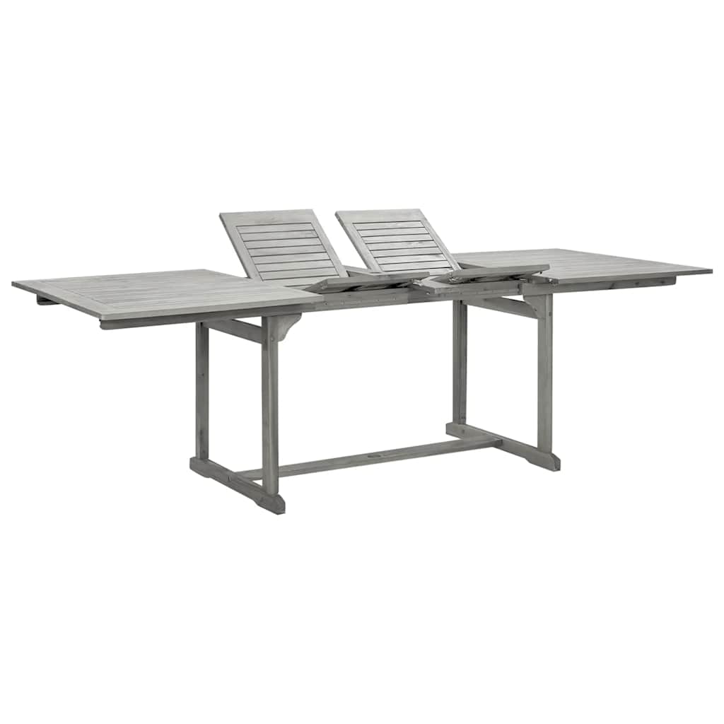 Utendørs spisebord (160-240)x100x75 cm heltre akasie