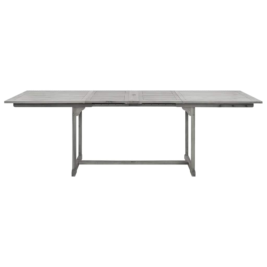 Utendørs spisebord (160-240)x100x75 cm heltre akasie