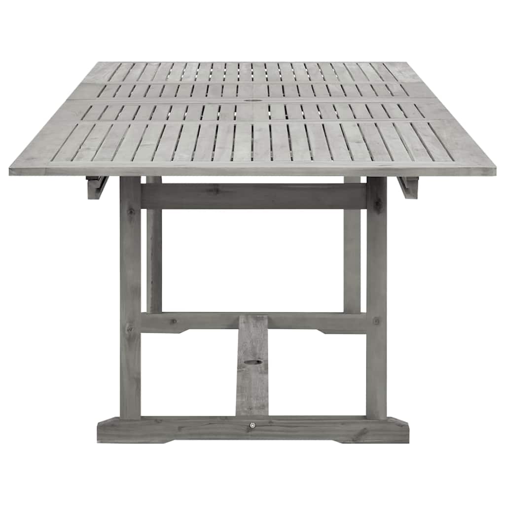 Utendørs spisebord (160-240)x100x75 cm heltre akasie