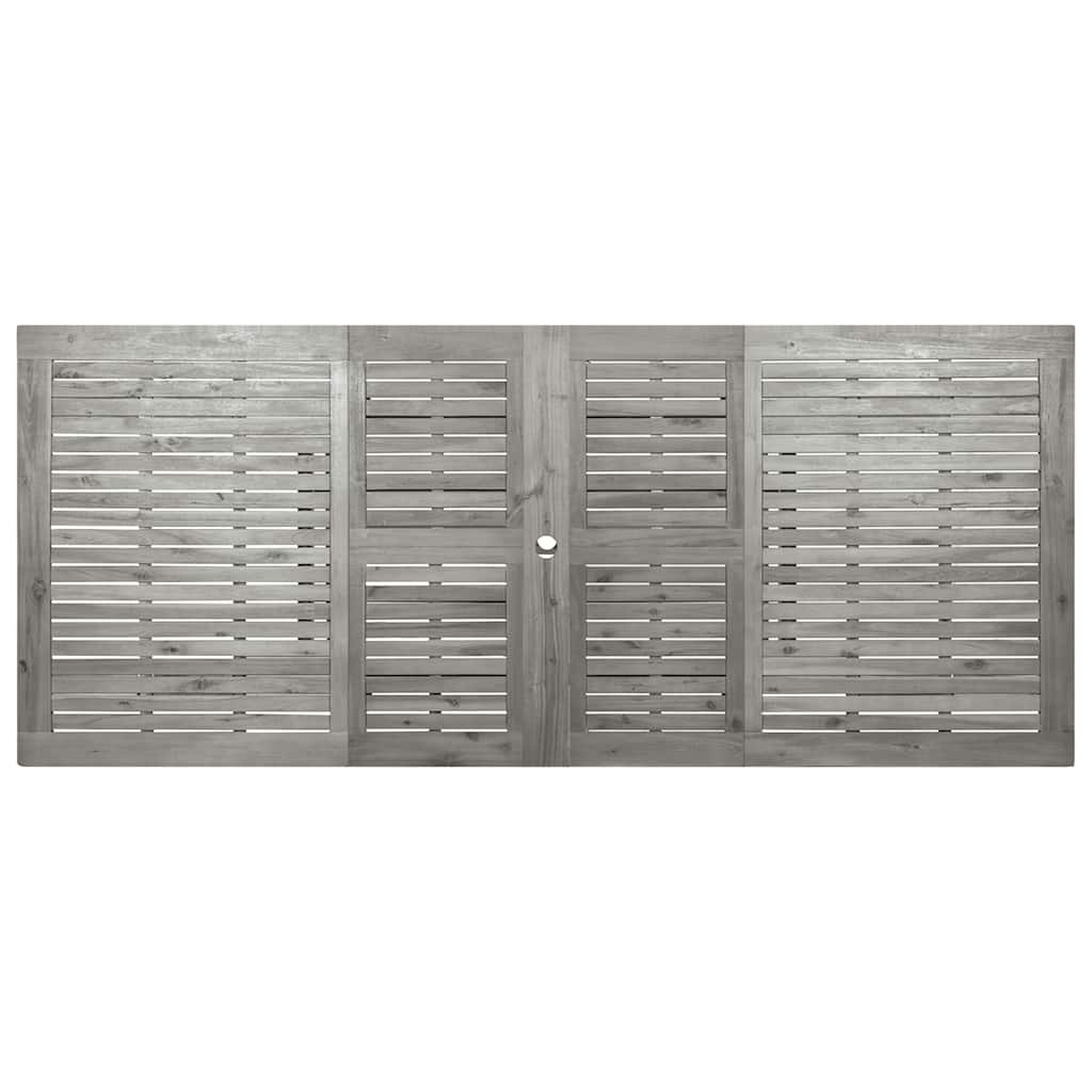 Utendørs spisebord (160-240)x100x75 cm heltre akasie