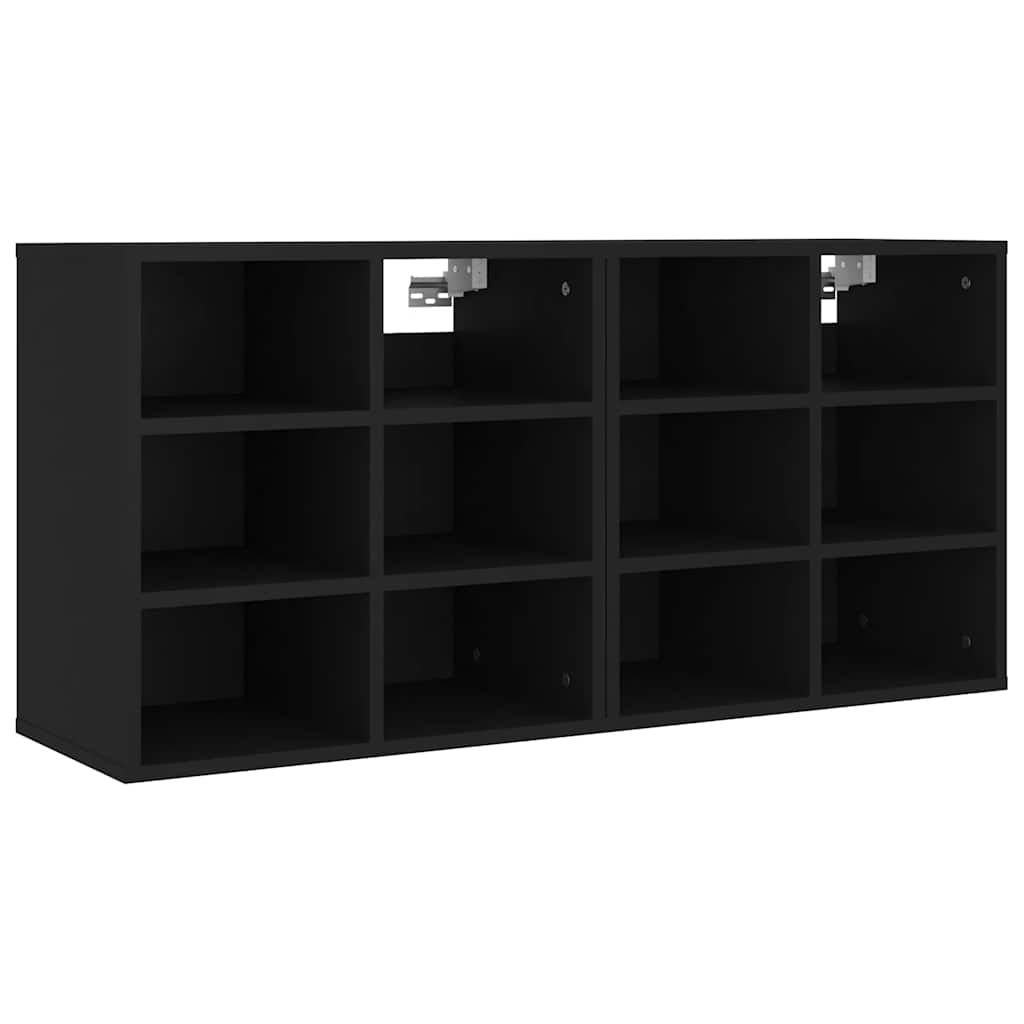 Skoskap 2 stk svart 52,5x30x50 cm