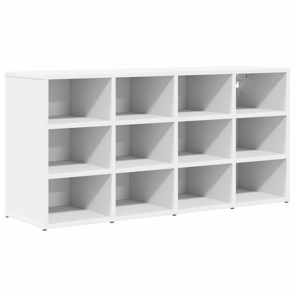 Sko Skap med hylle Hvit 103 x 30 x 51 cm Konstruert tre