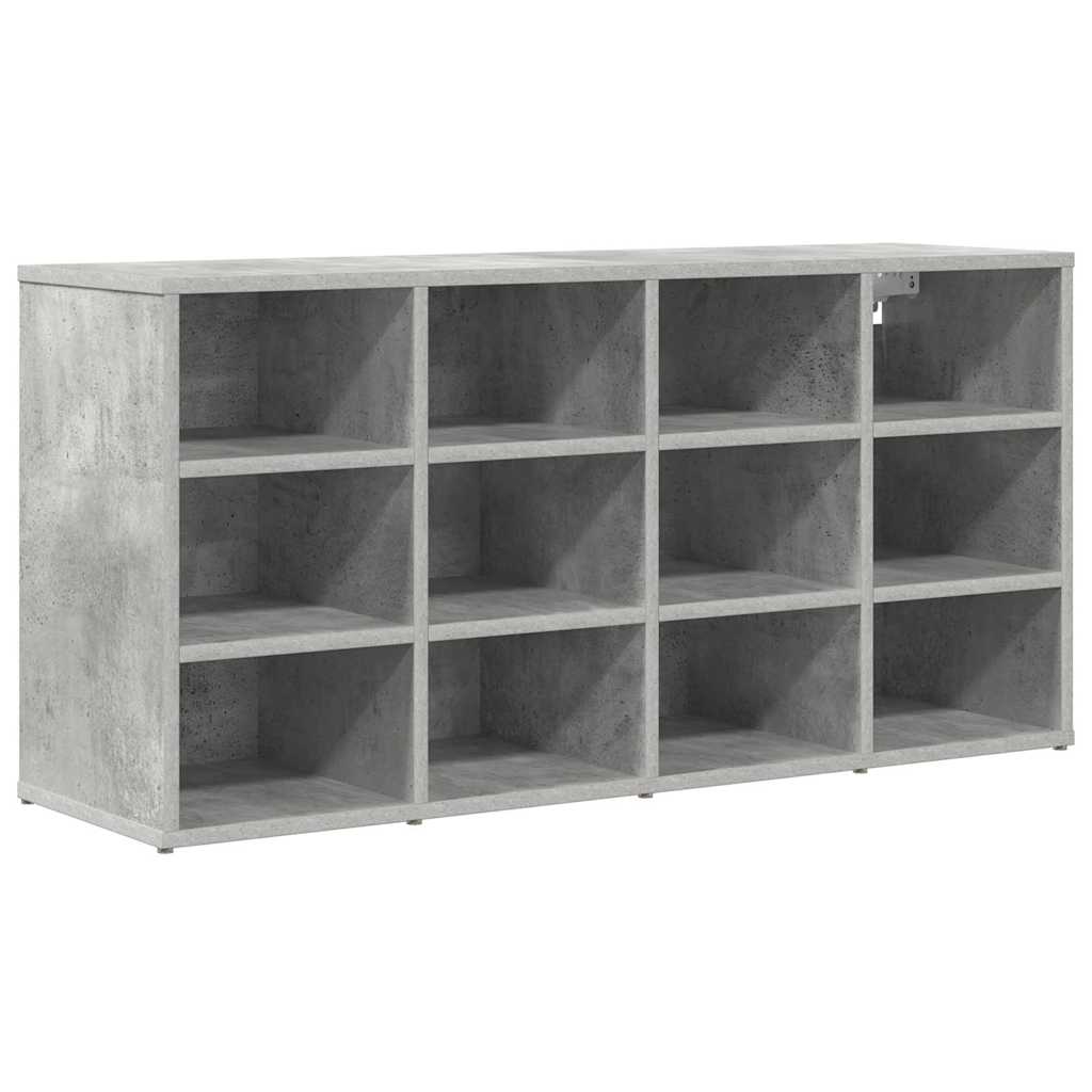 Sko Skap med hylle Betonggrå 103 x 30 x 51 cm Konstruert tre