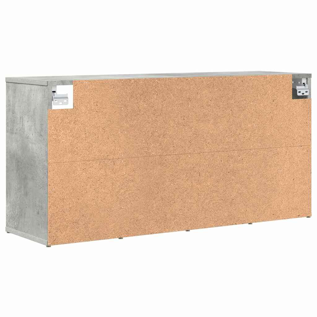 Sko Skap med hylle Betonggrå 103 x 30 x 51 cm Konstruert tre