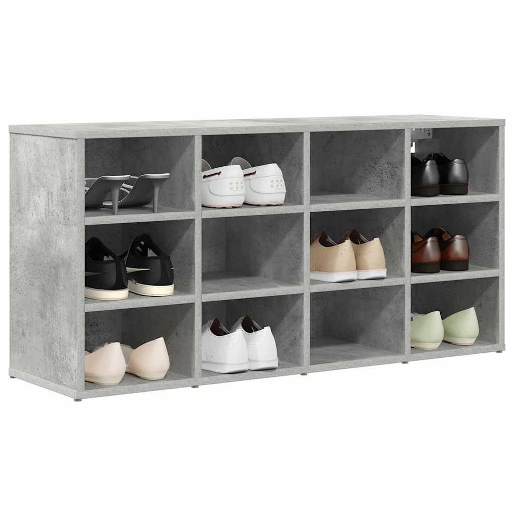 Sko Skap med hylle Betonggrå 103 x 30 x 51 cm Konstruert tre