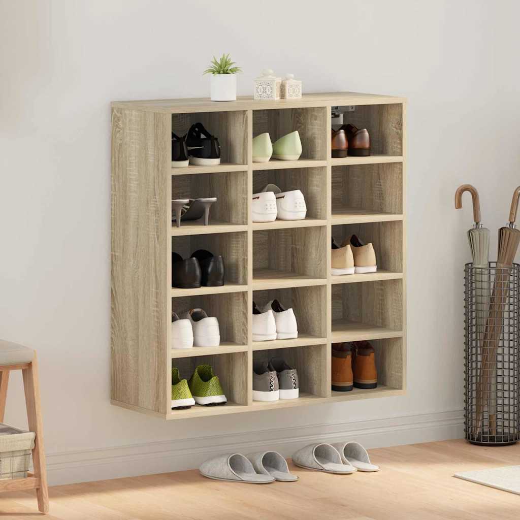 Sko Skap Sonoma eik 77,5 x 30 x 83,5 cm Konstruert tre