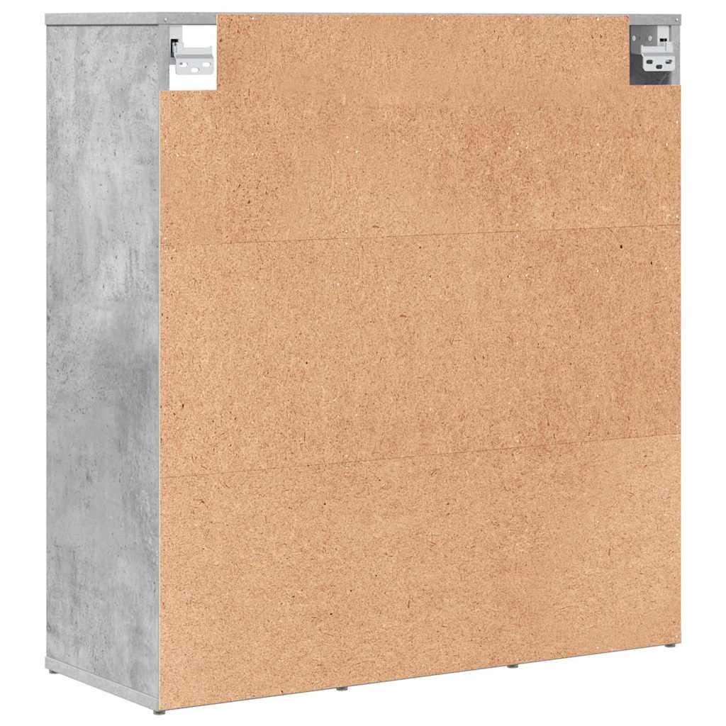 Sko Skap med hylle Betonggrå 77,5 x 30 x 83,5 cm Konstruert tre