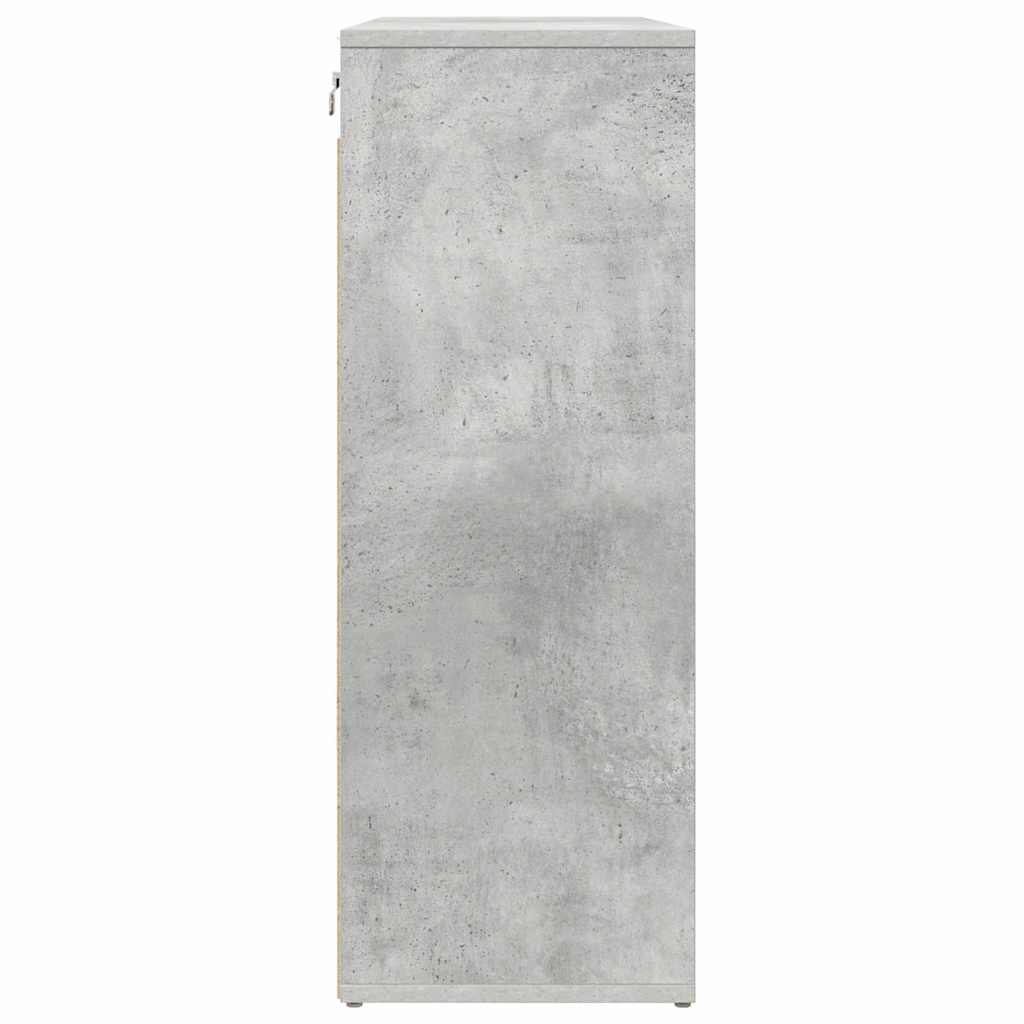 Sko Skap med hylle Betonggrå 77,5 x 30 x 83,5 cm Konstruert tre