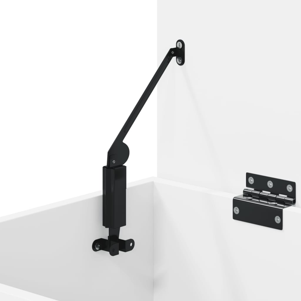 Skobenk hvit 60x30x45 cm konstruert tre