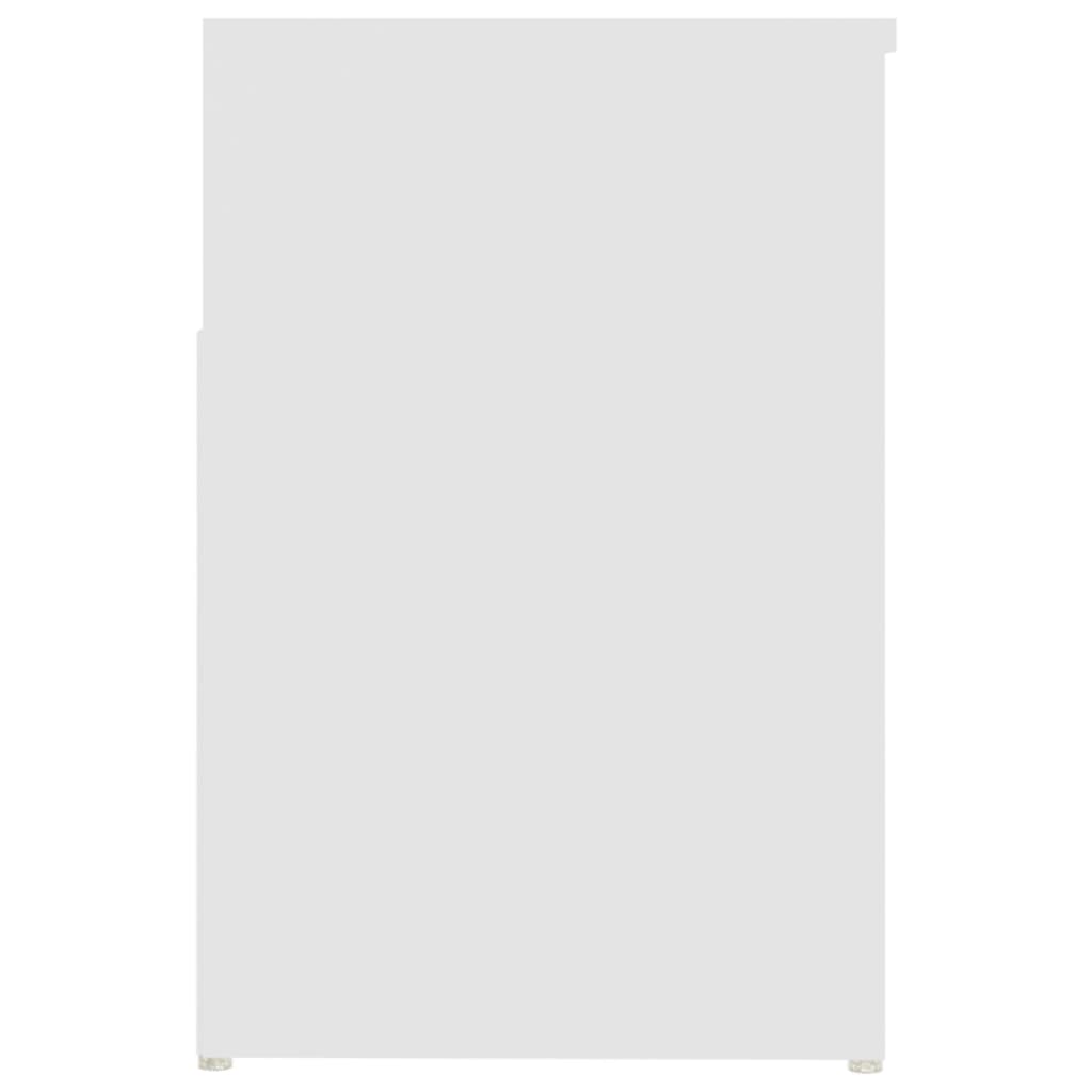Skobenk hvit 80x30x45 cm konstruert tre
