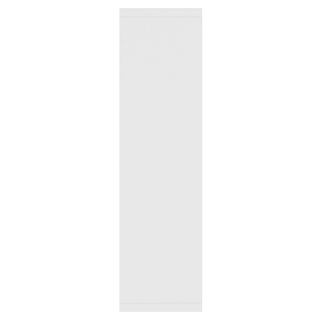 Speilskap med LED hvit 76x15x55 cm