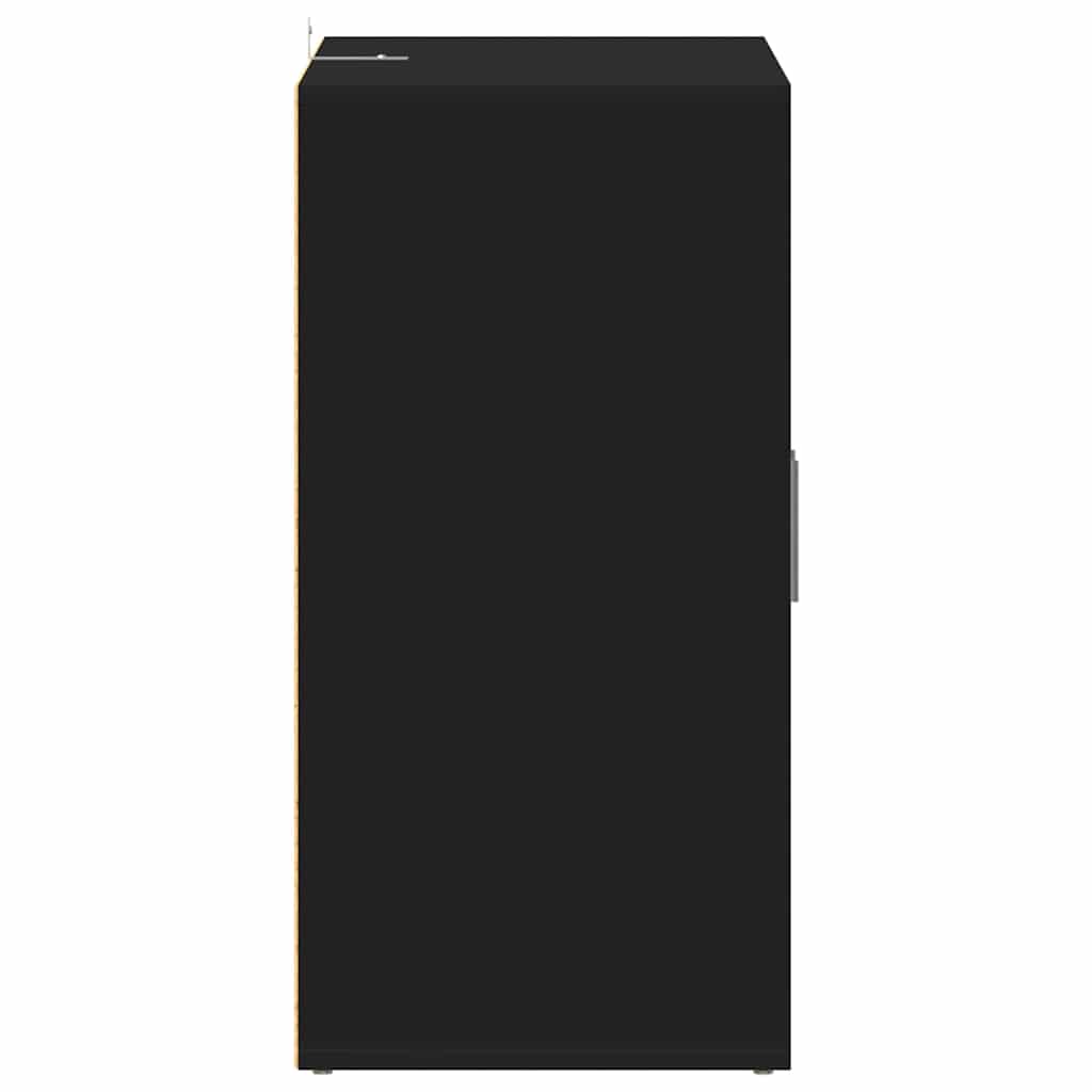 Skoskap svart 60x35x70 cm konstruert tre