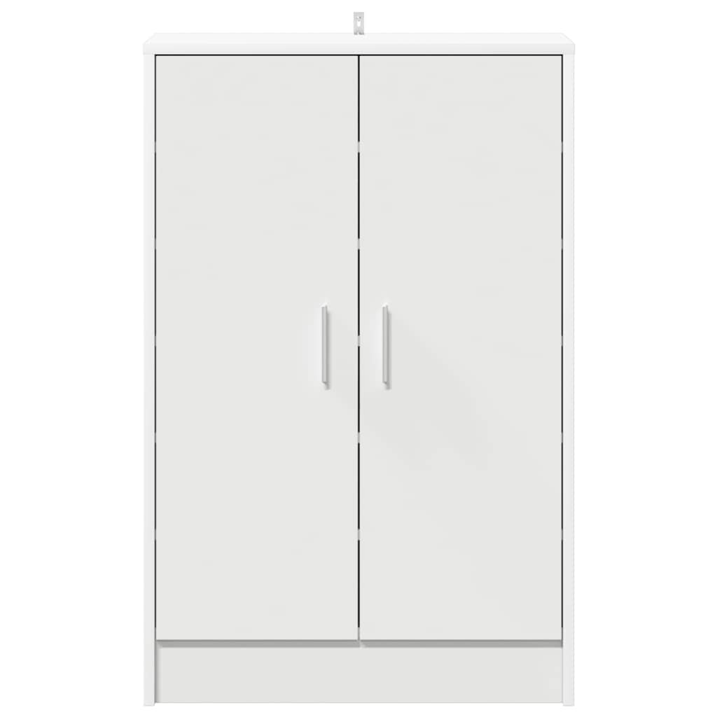 Skoskap hvit 60x35x92 cm konstruert tre