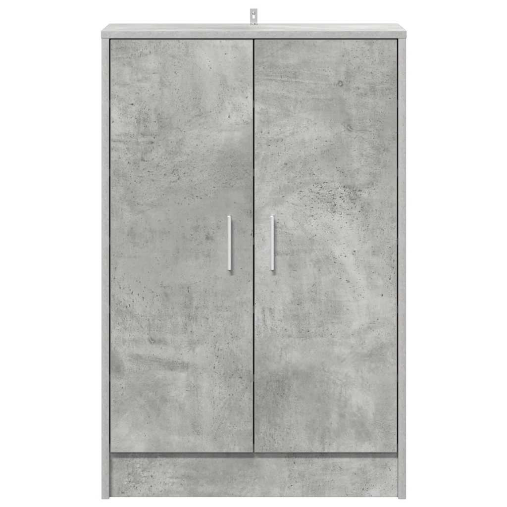 Skoskap betonggrå 60x35x92 cm konstruert tre