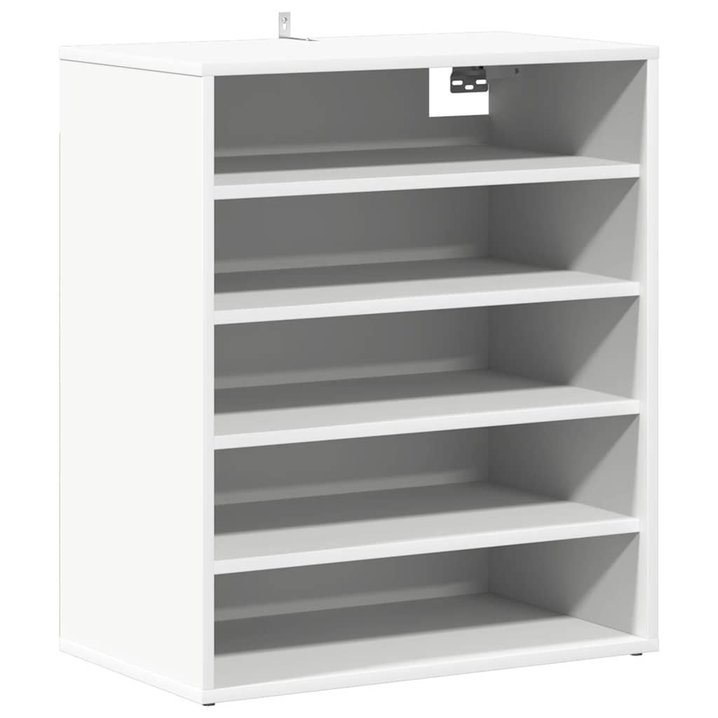 Skoskap hvit 60x35x70 cm konstruert tre