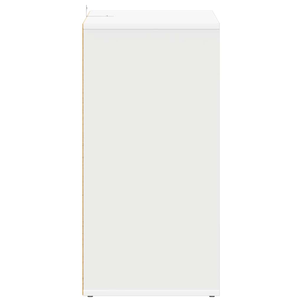 Skoskap hvit 60x35x70 cm konstruert tre