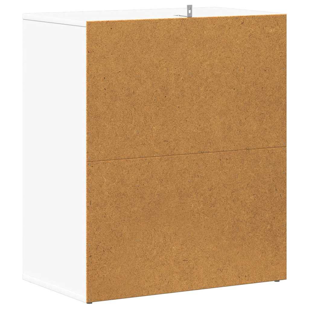 Skoskap hvit 60x35x70 cm konstruert tre