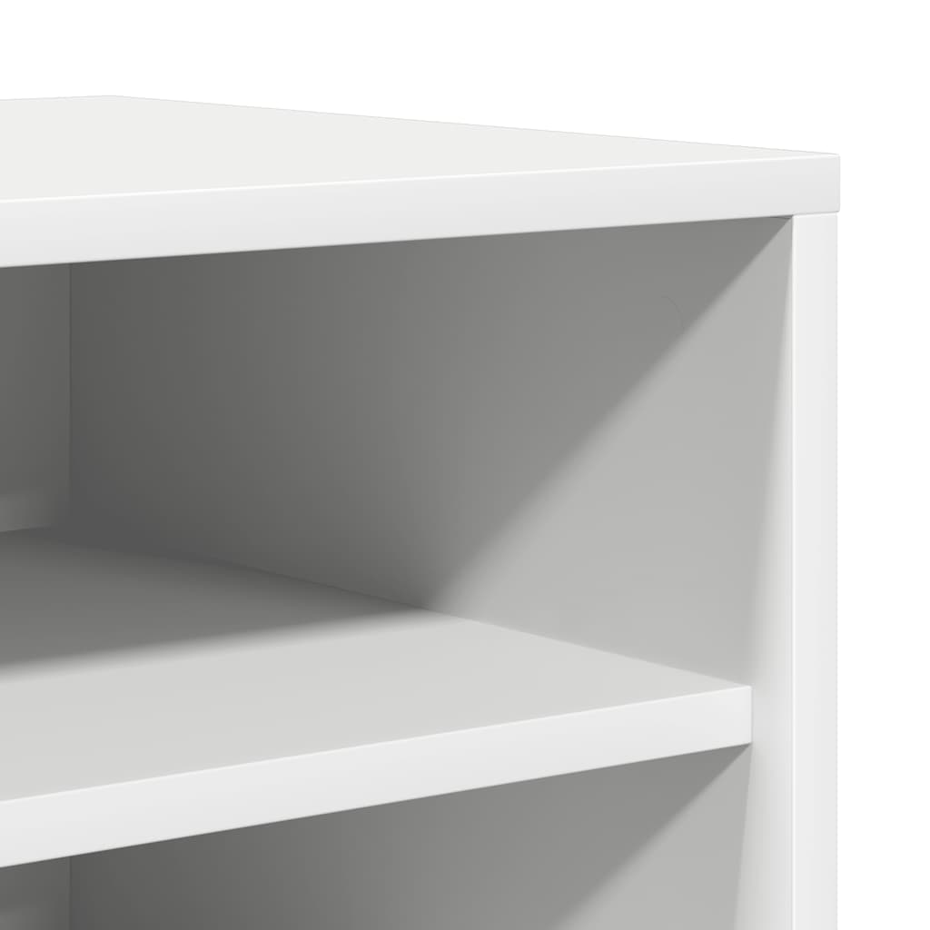 Skoskap hvit 60x35x70 cm konstruert tre