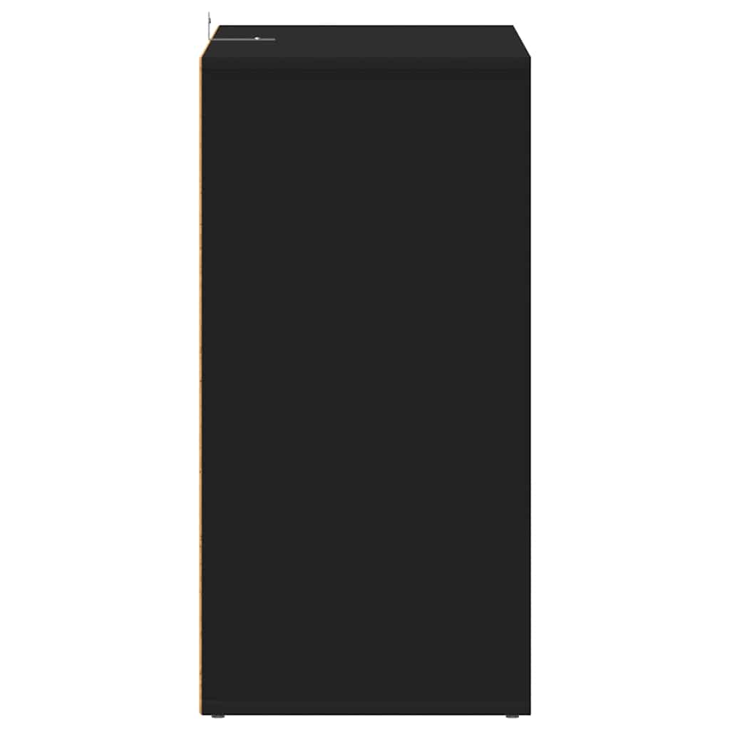 Skoskap svart 60x35x70 cm konstruert tre