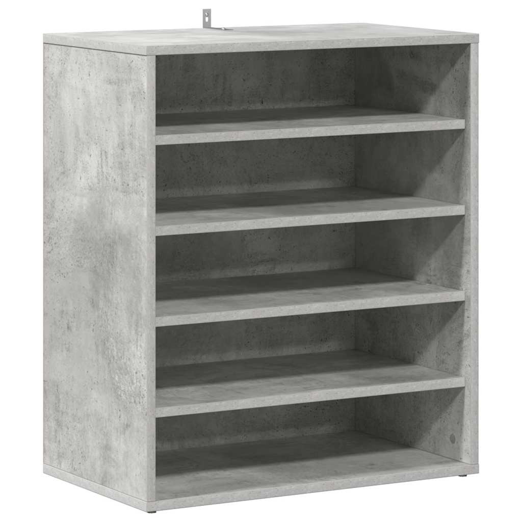 Skoskap betonggrå 60x35x70 cm konstruert tre