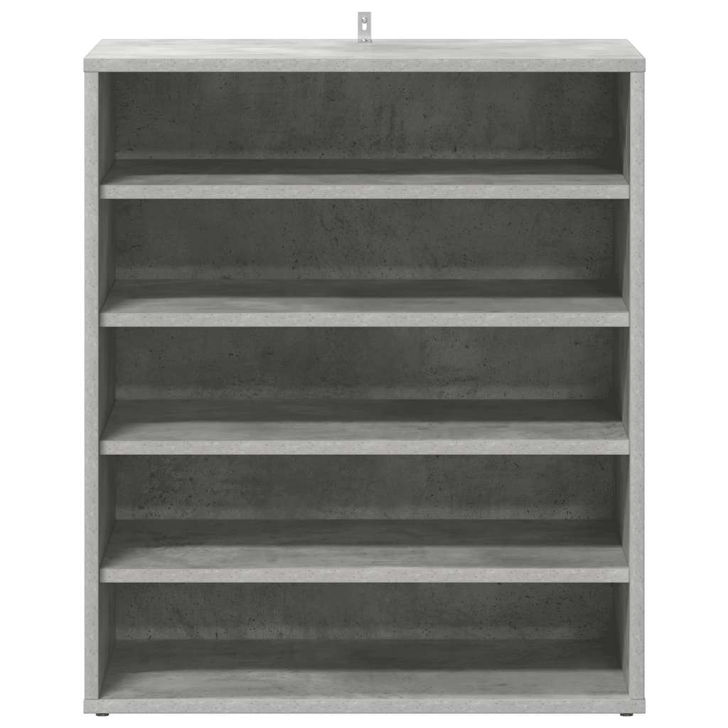 Skoskap betonggrå 60x35x70 cm konstruert tre