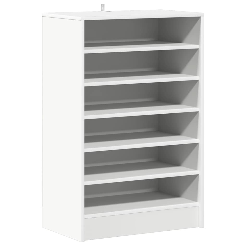 Skoskap hvit 60x35x92 cm konstruert tre