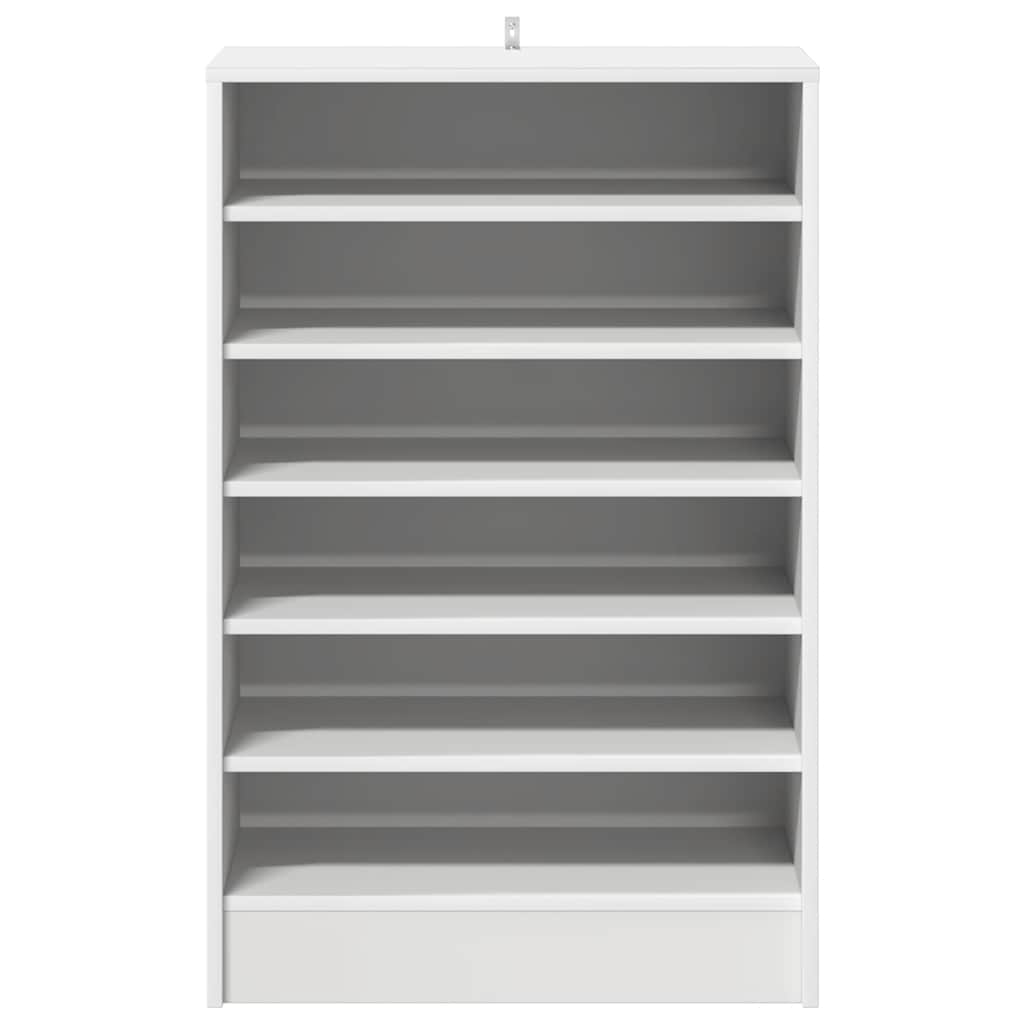 Skoskap hvit 60x35x92 cm konstruert tre