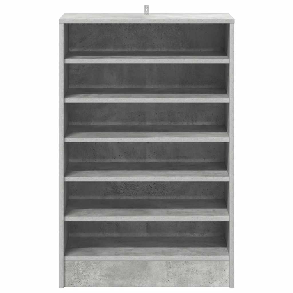 Skoskap betonggrå 60x35x92 cm konstruert tre
